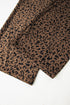 Leopard Print Wide Leg Elastic High Waist Corduroy Pants