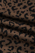 Leopard Print Wide Leg Elastic High Waist Corduroy Pants