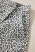 Leopard Print Wrap Front Western Style Denim Shorts