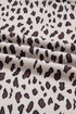 Leopard Print Zip Up Collar Patchwork Shift Mini Dress
