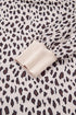 Leopard Print Zip Up Collar Patchwork Shift Mini Dress