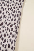 Leopard Print Zip Up Collar Patchwork Shift Mini Dress