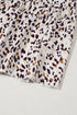 Leopard Ruffled Flutter Sleeve Keyhole Back Mini Dress