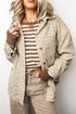 Leopard Shirt Collar Long Sleeve Regular Fit Jacket