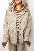 Leopard Shirt Collar Long Sleeve Regular Fit Jacket