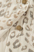 Leopard Shirt Collar Long Sleeve Regular Fit Jacket