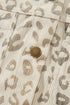 Leopard Shirt Collar Long Sleeve Regular Fit Jacket