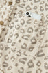 Leopard Shirt Collar Long Sleeve Regular Fit Jacket