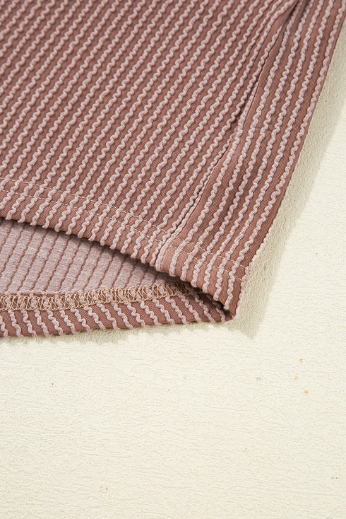 Leopard Sleeve Contrast Chest Pockets Corded Drop Shoulder Shirt Jacket