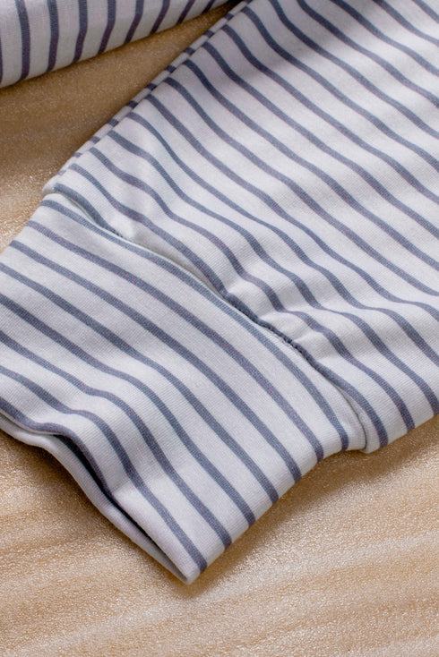 Leopard Splicing Zipper Collar Striped Sweatshirt