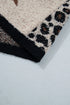 Leopard Star Pattern Round Neck Long Sleeve Sweater