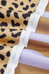 Leopard Striped Patchwork Loose Western Sweatshirt