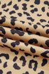 Leopard Striped Patchwork Loose Western Sweatshirt