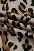 Leopard Striped Patchwork Two Piece Pajama Loungewear