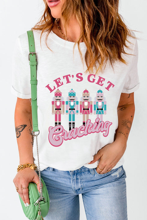 Lets Get Cracking Graphic Print Short Sleeve Tee