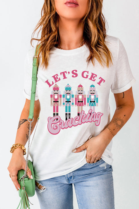 Lets Get Cracking Graphic Print Short Sleeve Tee