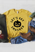 Let'S Get Smashed Halloween Pumpkin Face Graphic Tee