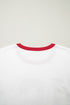 Letter Print Varsity Striped Sleeve Round Neck Tee