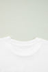 Lettered Graphic Print Crew Neck Short Sleeve Tee
