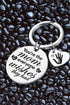 Lettered Heart Shape Alloy Pendant Charm Keychain