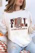 Lightning Checkered Vibes Graphic Crewneck Sweatshirt