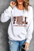 Lightning Checkered Vibes Graphic Crewneck Sweatshirt