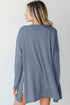 Lightweight Drop Shoulder Ribbed Knit Open Front Cardigan