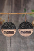Lightweight Faux Leather Letter Print Dangle Earrings