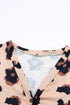 Lightweight Leopard Print Button Front Tunic Cardigan
