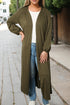 Lightweight Open Front Balloon Sleeve Maxi Duster