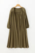 Lightweight Open Front Balloon Sleeve Maxi Duster