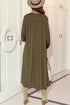 Lightweight Open Front Balloon Sleeve Maxi Duster