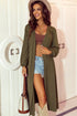 Lightweight Open Front Balloon Sleeve Maxi Duster