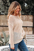 Lightweight Open Knit Boat Neck Pullover Sweater