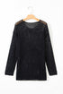 Lightweight Open Knit Boat Neck Pullover Sweater