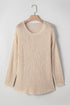 Lightweight Open Knit Boat Neck Pullover Sweater