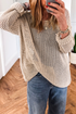 Lightweight Open Knit Boat Neck Pullover Sweater