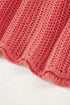 Lightweight Open Knit Boat Neck Pullover Sweater