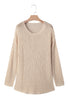 Lightweight Open Knit Boat Neck Pullover Sweater