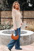 Lightweight Open Knit Boat Neck Pullover Sweater