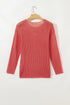 Lightweight Open Knit Boat Neck Pullover Sweater