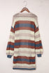 Lightweight Open Knit Striped Long Sleeve Cardigan