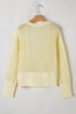 Lightweight Pointelle Knit Open Front Cardigan