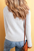 Lightweight Ribbed Knit Button Front V Neck Cardigan