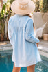Lightweight Shirt Style Beach Cover Up