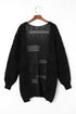 Lightweight Textured Open Front Boho Knit Cardigan