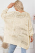 Lightweight Textured Open Front Boho Knit Cardigan