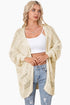 Lightweight Textured Open Front Boho Knit Cardigan