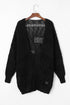 Lightweight Textured Open Front Boho Knit Cardigan