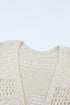 Lightweight Textured Open Front Boho Knit Cardigan